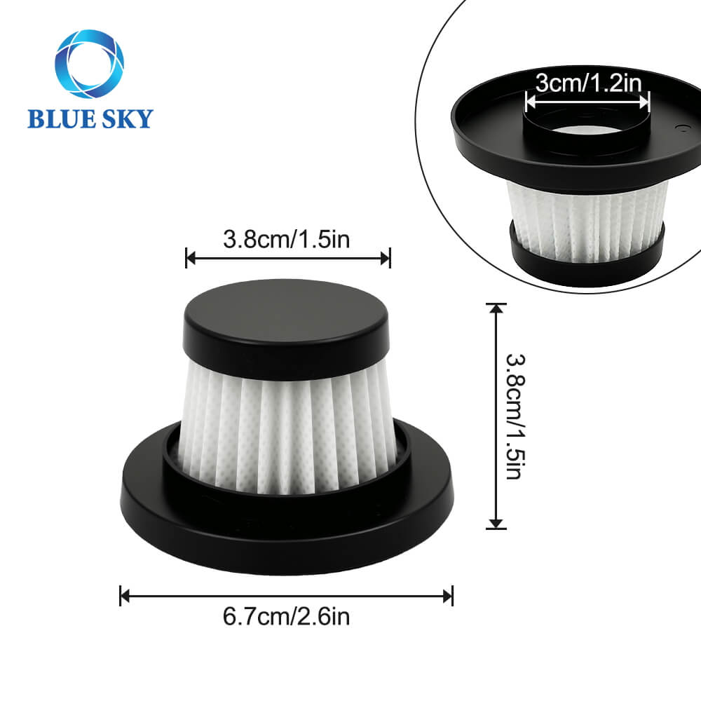 Size of Custom Vacuum Cleaner Filter, New Gun-type HEPA Filter for Car Vacuum Cleaner Размер пользовательского фильтра для пылесоса, нового фильтра HEPA типа оружия для автомобильного вакуумного очистителя