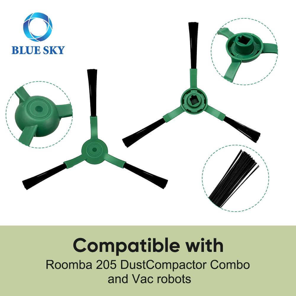 Details of Robot Vacuum Parts, Side Brush for IRobots Roombas Series 205 Подробная информация о деталях робота-пылесоса, боковая щетка