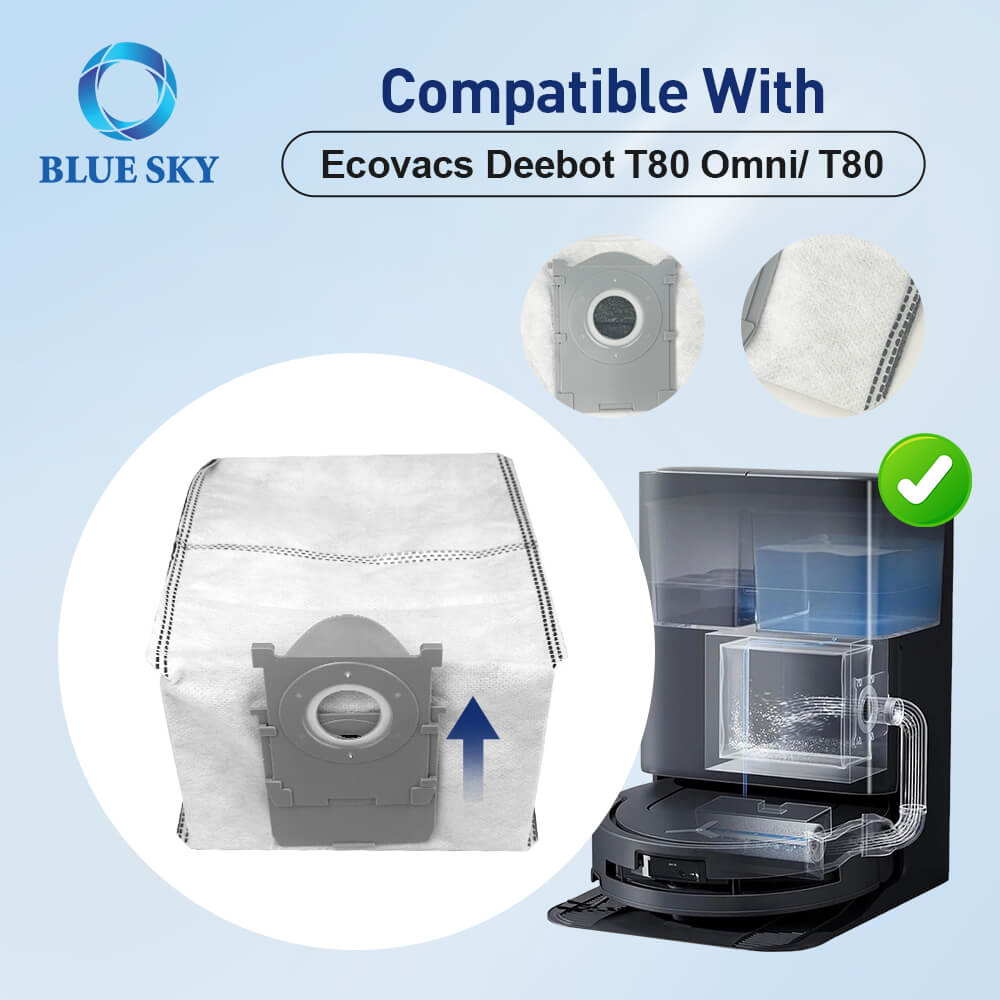 Details of Dust Bag for Ecovacs Deebot T80 Omni T80 Robotic Vacuum Cleaner Детали мешка для пыли для робота-пылесоса Ecovacs Deebot T80 Omni T80