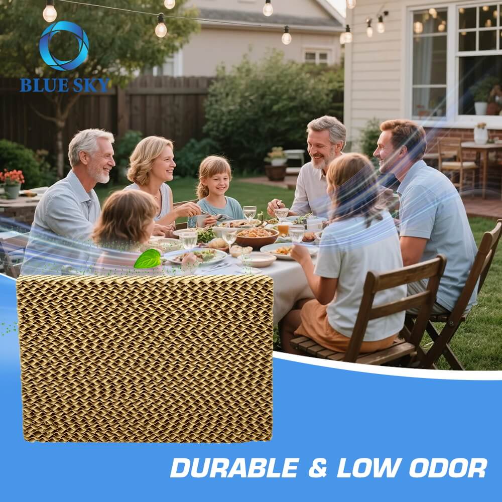Universal Durable and Low Odor Evaporative Cooler Pad Универсальная прочная и низкая испарительная прокладка для охлаждения.