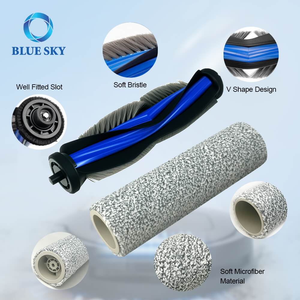Details of Main Brush for Ecovacs Deebot T80 Omni T80 Robotic Vacuum Cleaner Детали основной щетки для робота-пылесоса Ecovacs Deebot T80 Omni T80
