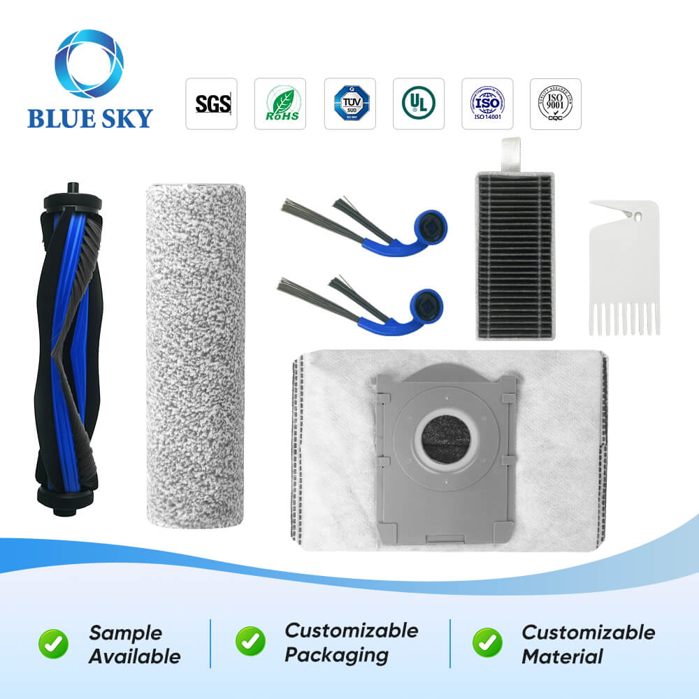 HEPA Filter, Main Brush, Side Brushes, Dust Bag for Ecovacs Deebot T80 Omni T80 Robotic Vacuum Cleaner HEPA-фильтр, основная щетка, боковые щетки, пылесборник для Ecovacs Deebot T80 Робот-пылесос Omni T80