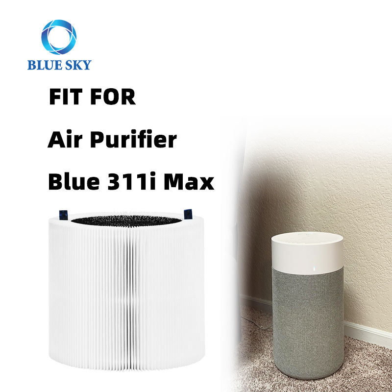 Высокоэффективные фильтры HEPA с активированным углем 2-в-1, совместимые с очистителем воздуха Blueair Blue Pure 311i Max F3MAX