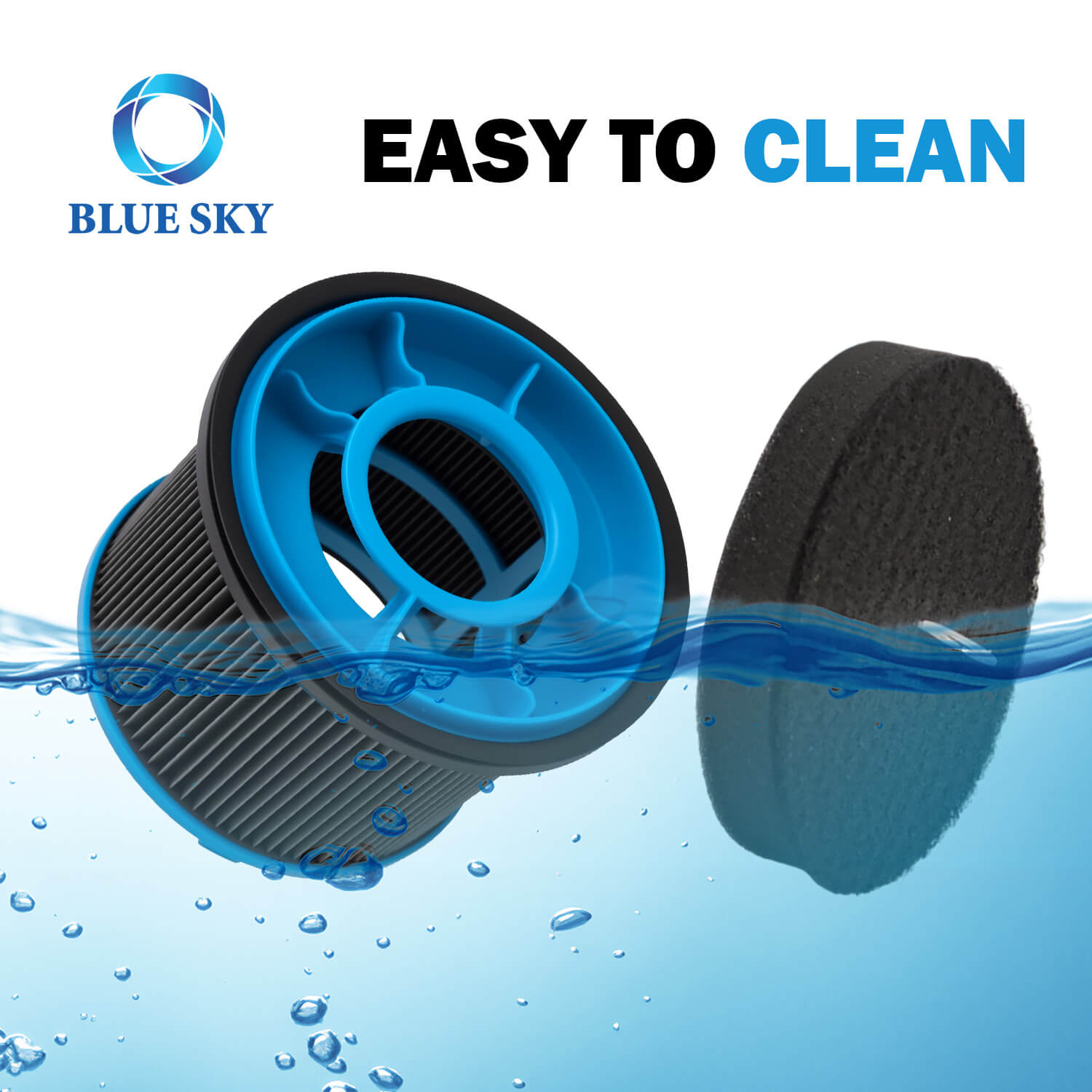 Высокоэффективный сменный фильтр из пеноматериала и HEPA для пылесоса PowerClean FurGuard 280 Вт — прямая поставка с завода