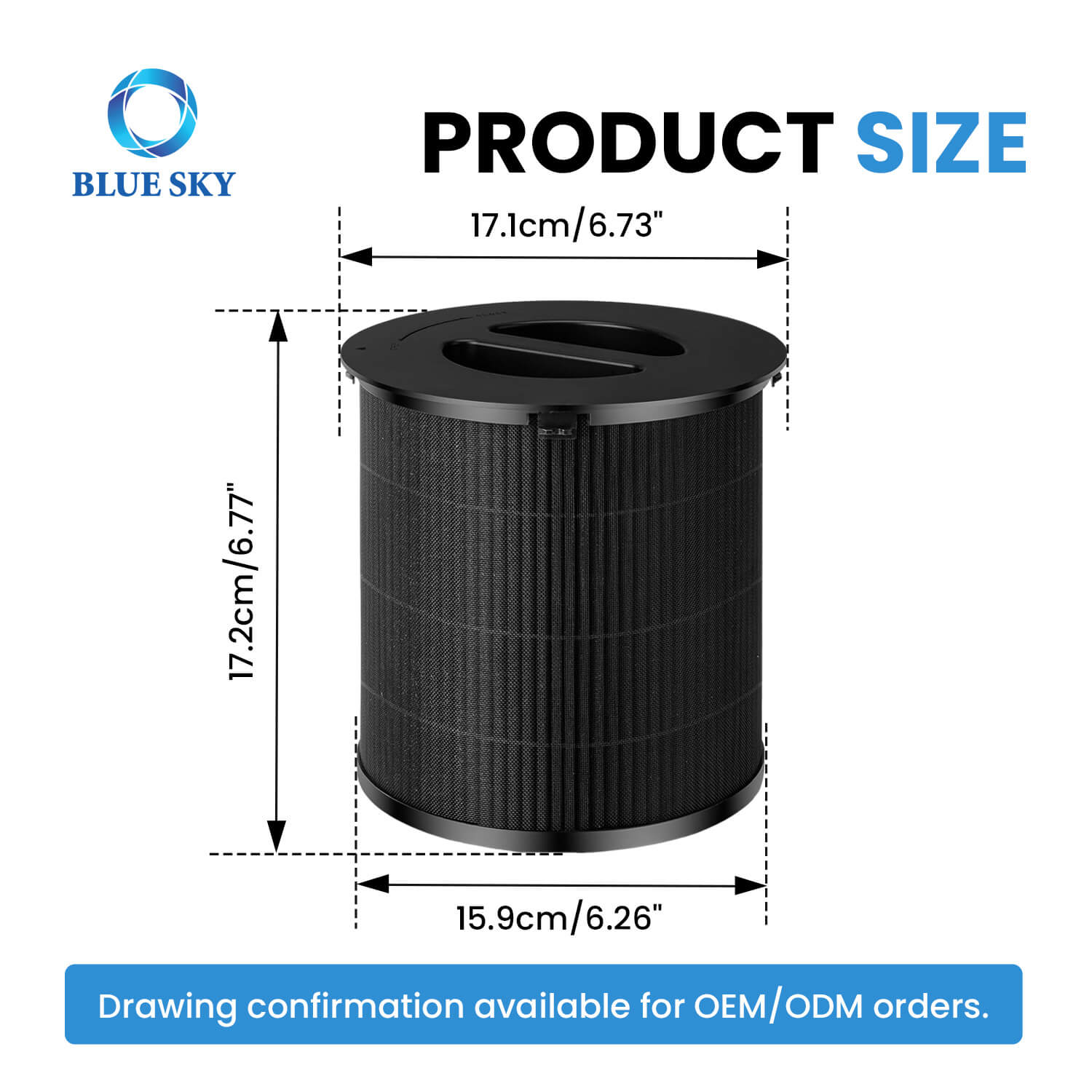 Сменный фильтр 130i для очистителя воздуха PuroAir 130i - OEM-поставщик H13 HEPA