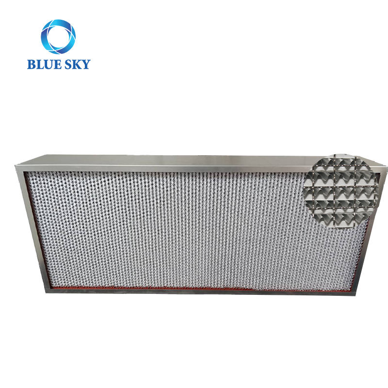 Высокотемпературный HEPA-фильтр из нержавеющей стали, воздушный фильтр HVAC