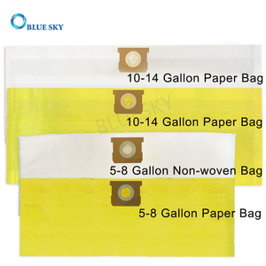 Индивидуальные мешки для пылевых фильтров, совместимые с мешками для пылесоса Shop Vac на 10–14 галлонов и 5–8 галлонов