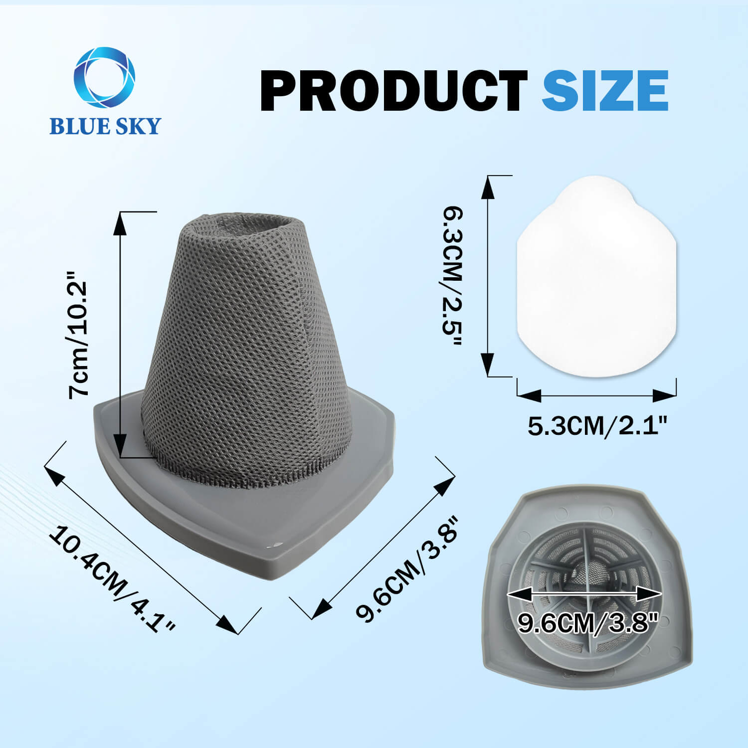 B2B Vacuum Cleaner Filter Замена для Eureka Stick Vacuum NES215A, NES210, вакуумные чистящие детали