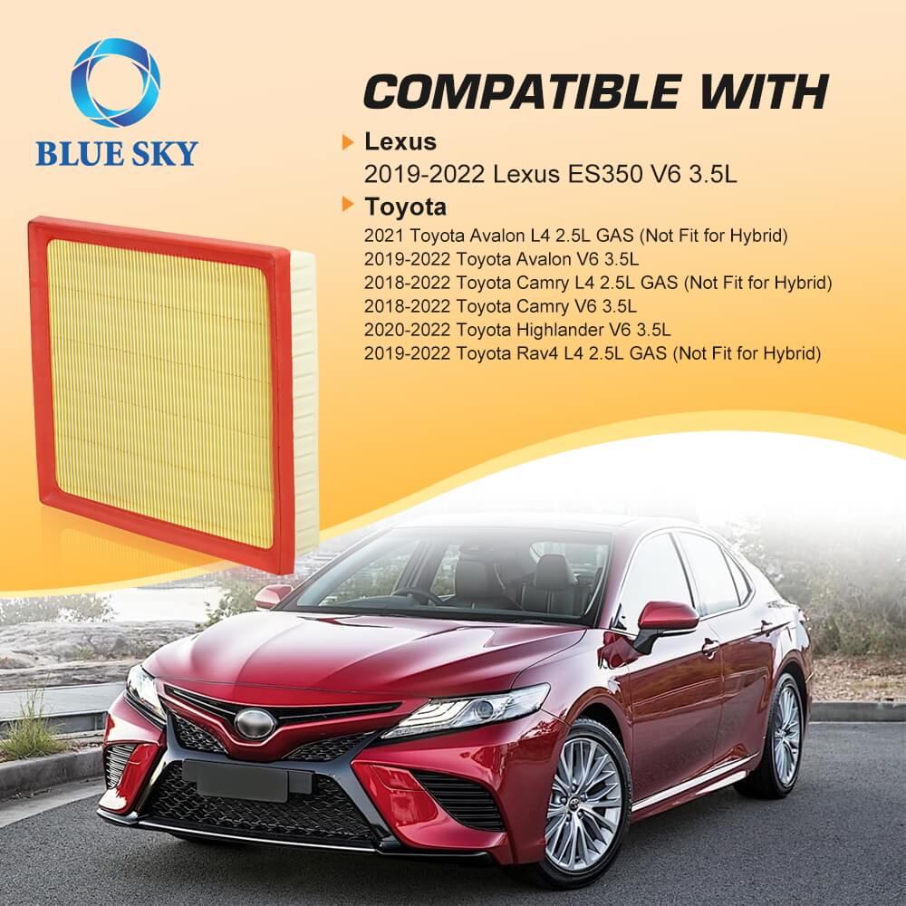 17801-25020 17801-F0050 Auto Air Filter, CA12377 Двигательный фильтр воздушного фильтра на 2019-2022 годы Lexus ES350 2019-2022 Toyota Avalon Rav4