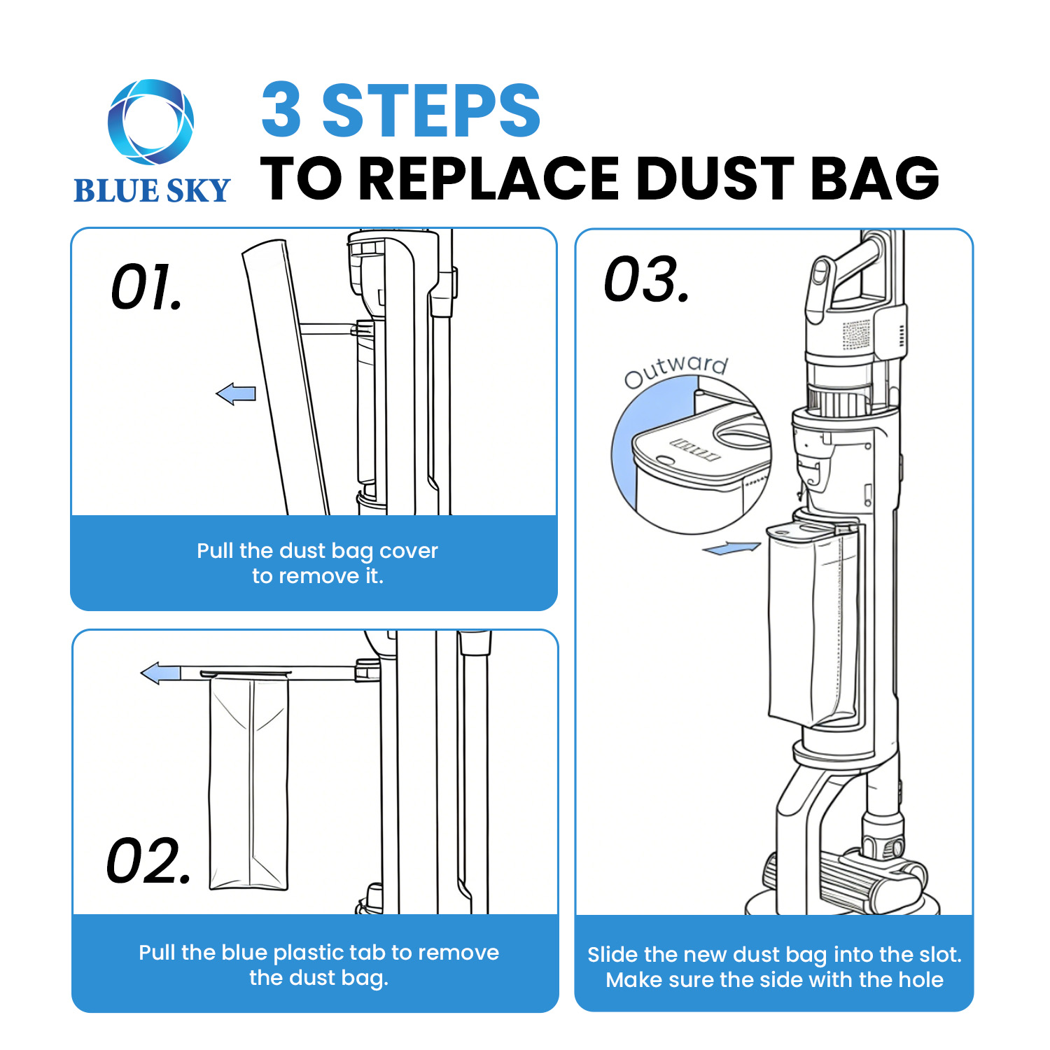 Сменный пылесборник, подходящий для беспроводной станции пылесоса - высокоэффективный одноразовый вакуумный пылесборник