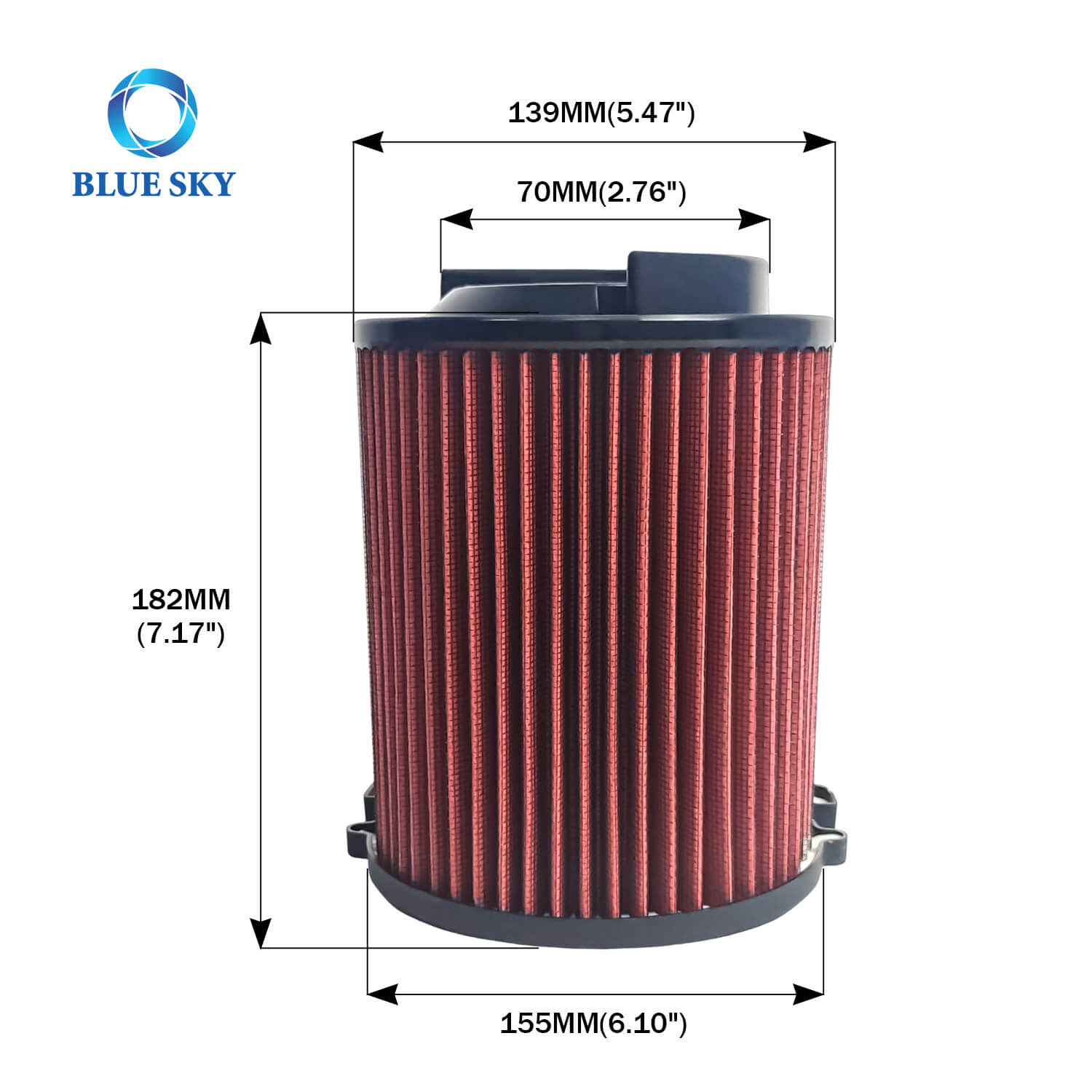 Оптовый автофильтр, воздушный фильтр с высоким потоком E-2014 для VW Golf 3, Cartridge Automotive впускной фильтр