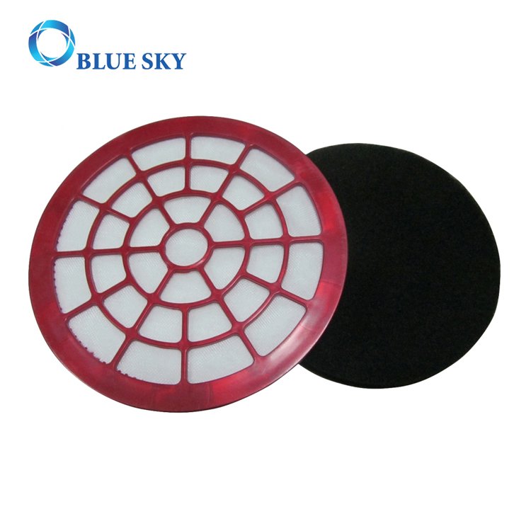  Красный круглый HEPA-фильтр для пылесосов
