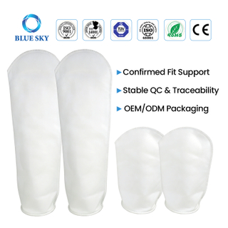 Мешки для жидкостного фильтра из ПП, ПЭ, размер 1 и размер 2 — решения для промышленной фильтрации 1–200 микрон