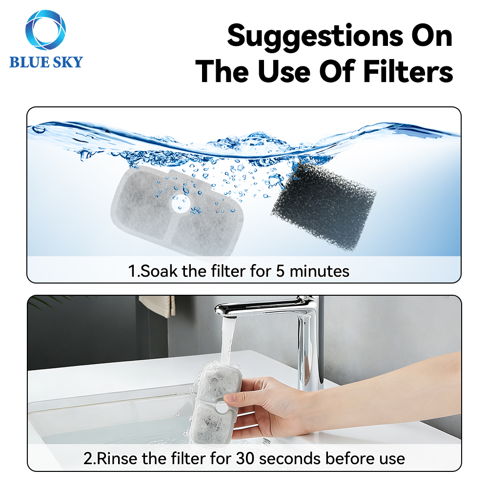 Высокоэффективный сменный фильтр для фонтана для кошек, подходящий для фонтана для домашних животных серии Dockstreams PLWF