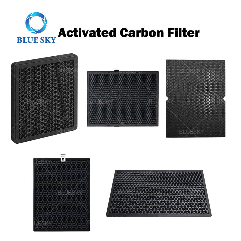 Фильтр Blue Sky Filter OEM ODM Индивидуальный фильтр с активированным углем Панельный воздушный HEPA-фильтр для деталей очистителя воздуха