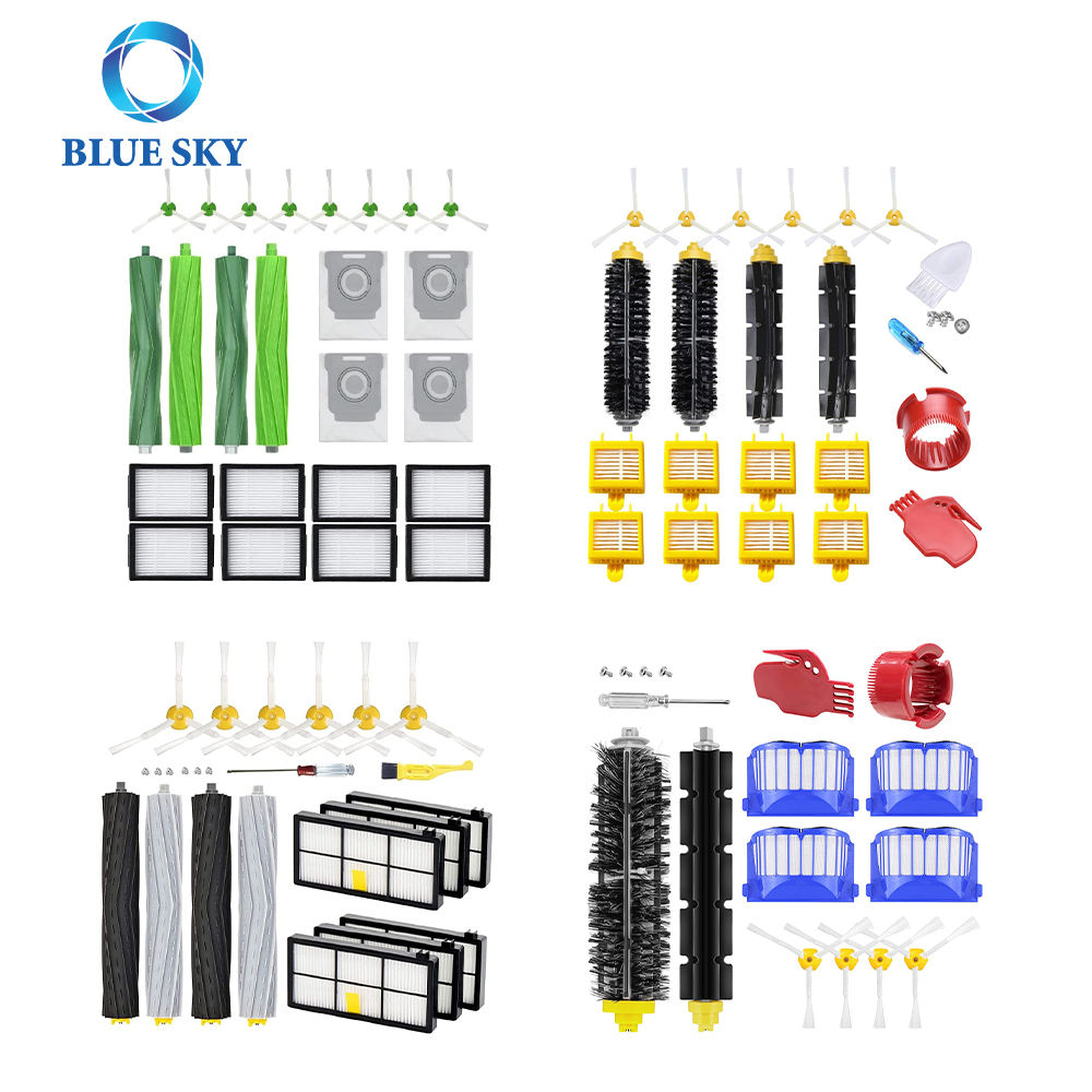 Роликовая щетка и боковая щетка подходят для подметальных роботов-пылесосов Philips R6 Slim/Xu6500
