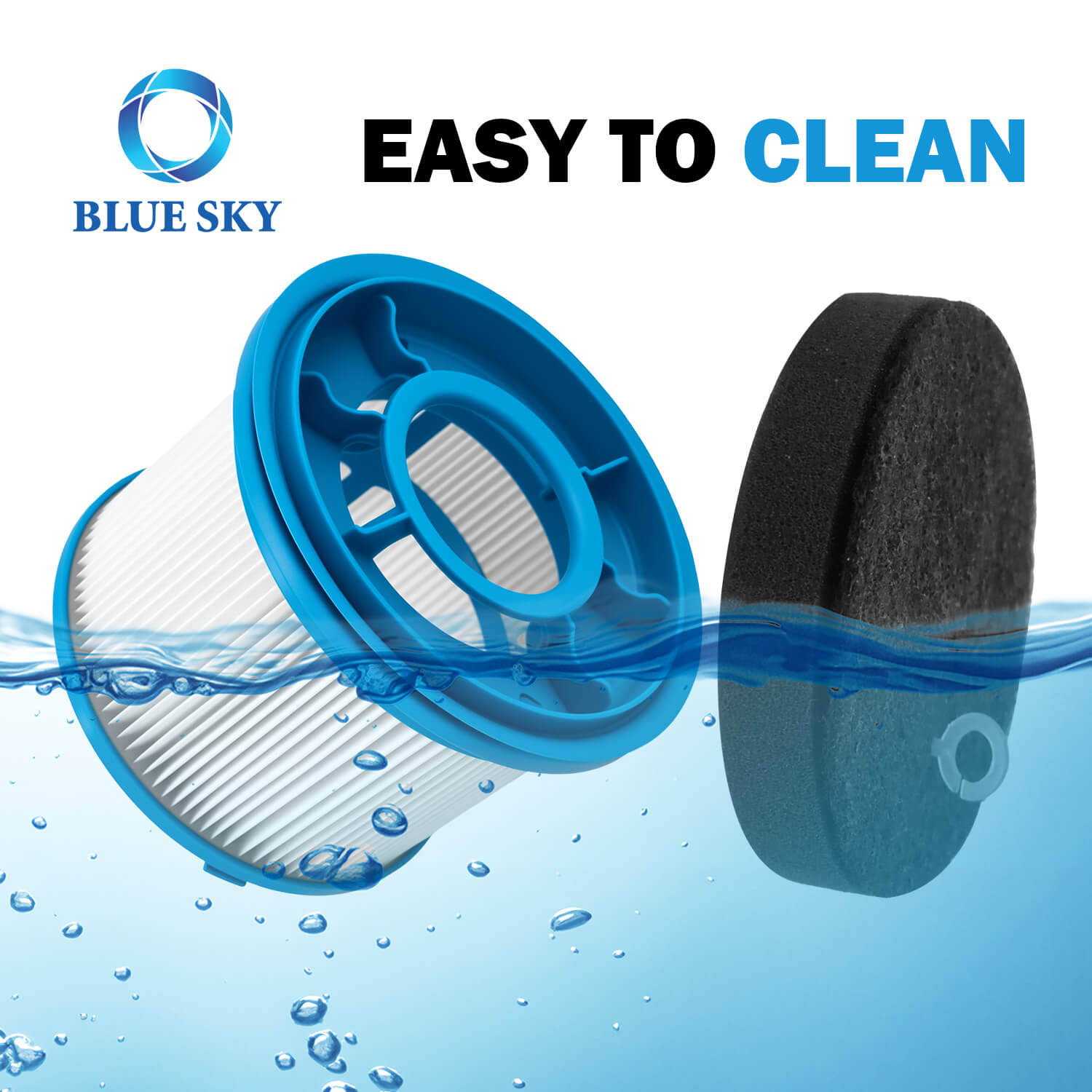 1646969 1646970 Сменный фильтр HEPA и пенопластовая прокладка для пылесосов Bissell PowerClean FurGuard 280 Вт и FurFinder 200 Вт, модели 4039/4052