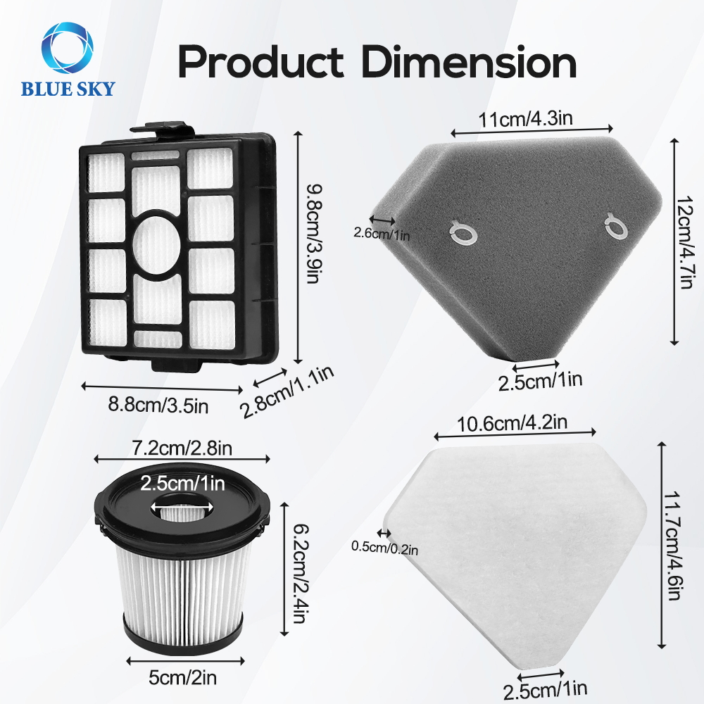 BU3521 BU3523 BU3120 Сменный фильтр HEPA для легкого, чистого и пустого беспроводного пылесоса Shark Clean