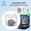 Комплект запасных частей для Ecovacs Deebot T80 Omni — валик основной щетки, боковые щетки, фильтр и мешки для пыли