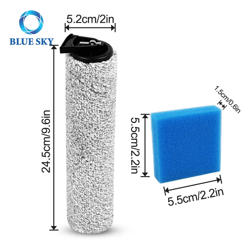 Комплект замены щетки и фильтра для пылесоса Eureka New400/New400 Gen2 для влажной и сухой уборки