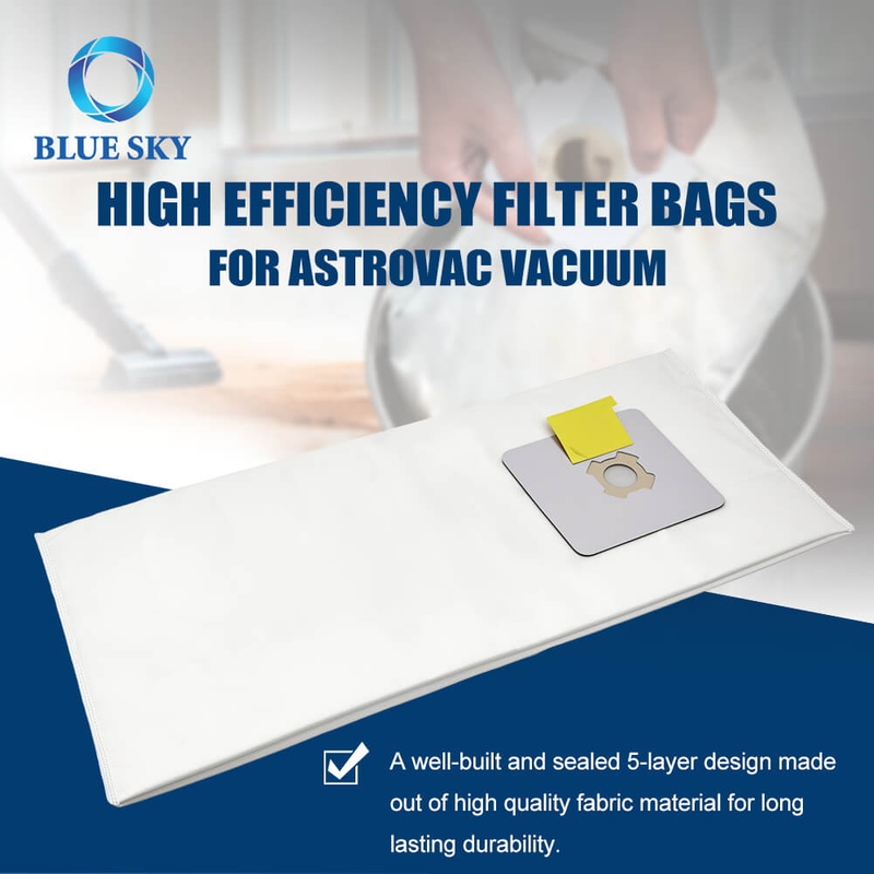 HPB2H / HPB2HPK 5 -RAPLE HEPA Filter Bags - совместимые с Astrovac, Vacumaue & Valet Central Vacuum Systems