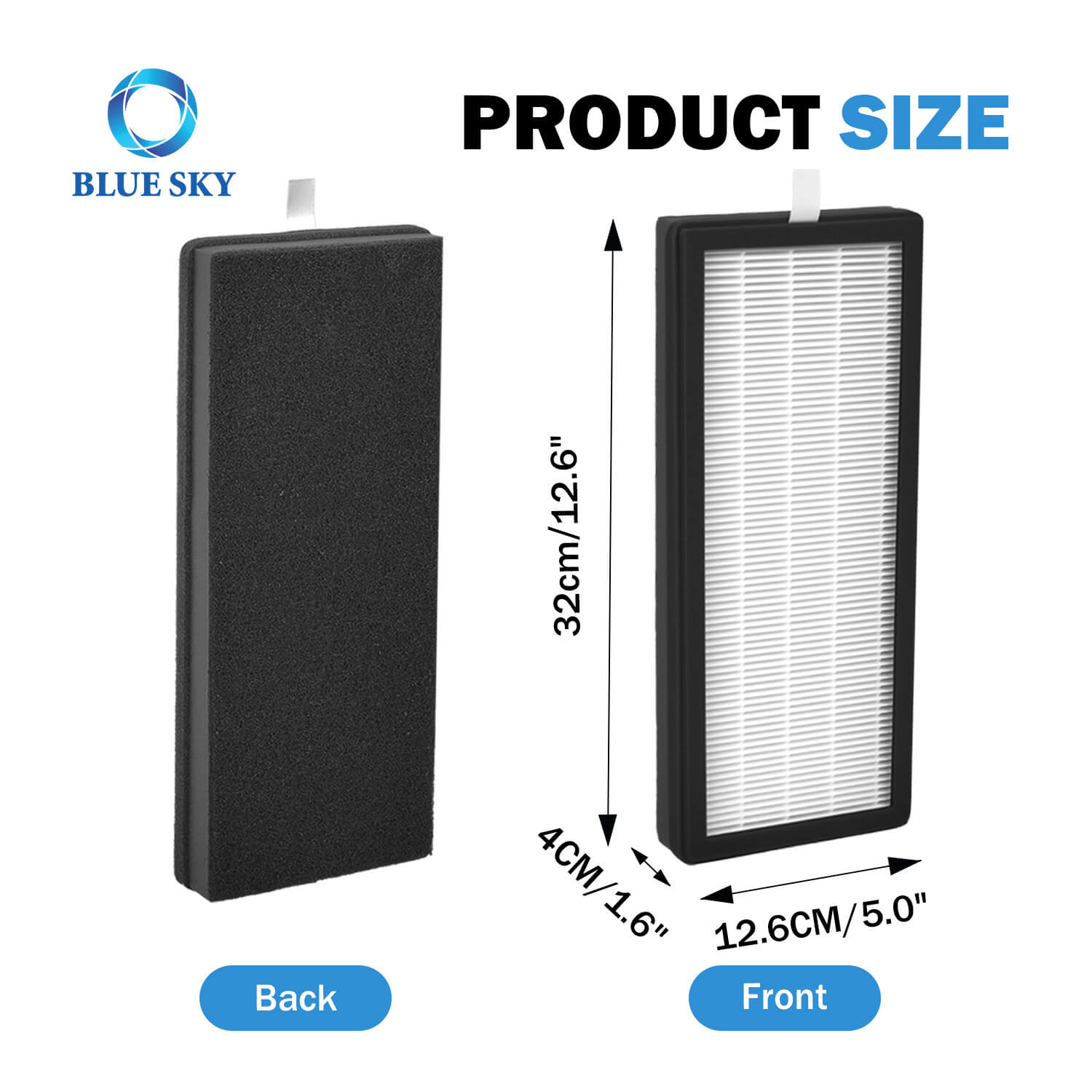 OEM HEPA Filter Cartridge для Veva 8000 Elite Pro Perifier | H13 True HEPA замена | 99,97% пылесоса пыльцы PM2,5 Удаление