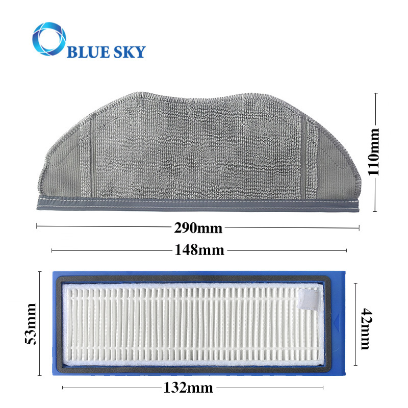 Основная щетка Боковая щетка HEPA-фильтр Аксессуары для протирочной ткани, совместимые с деталями подметального робота-пылесоса Anker Eufy L70