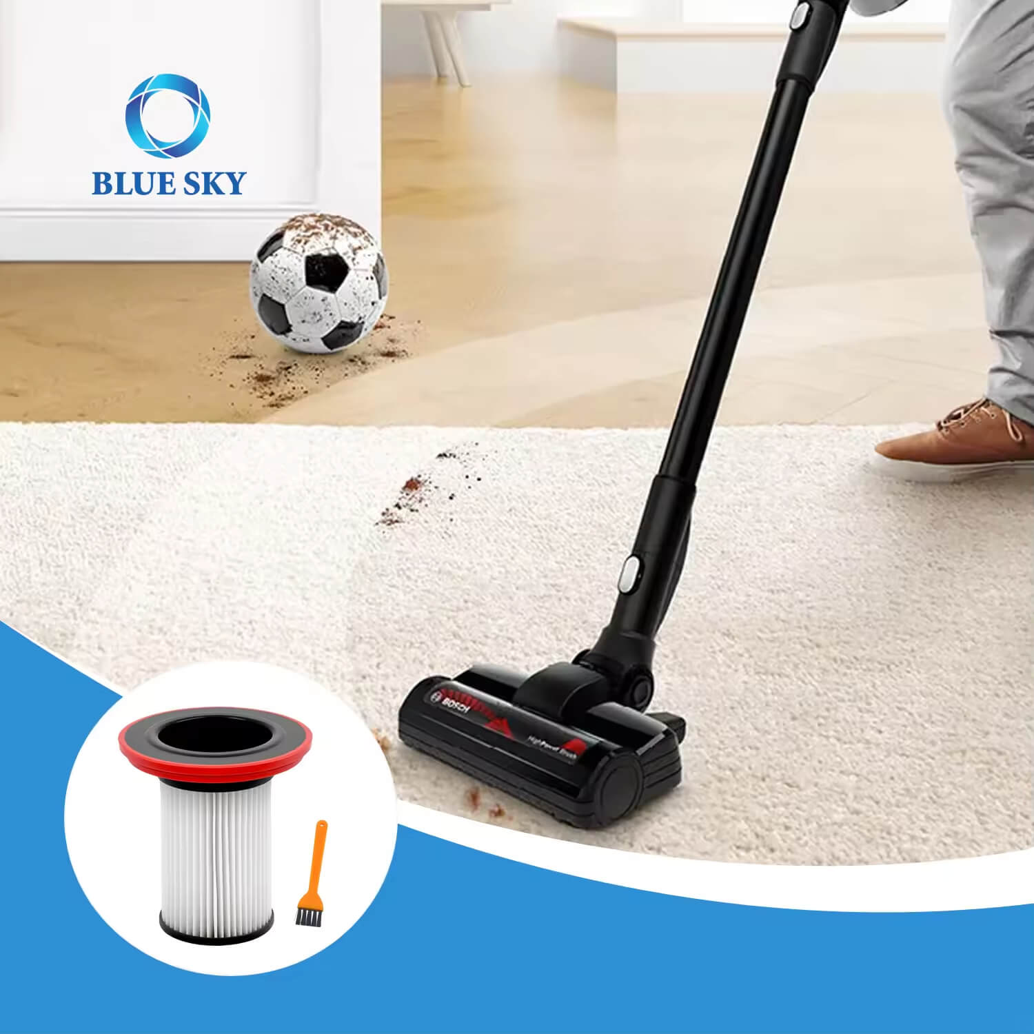 Сменный фильтр HEPA для пылесоса Bosch Unlimited Gen2 Series 8 12036642/12023349