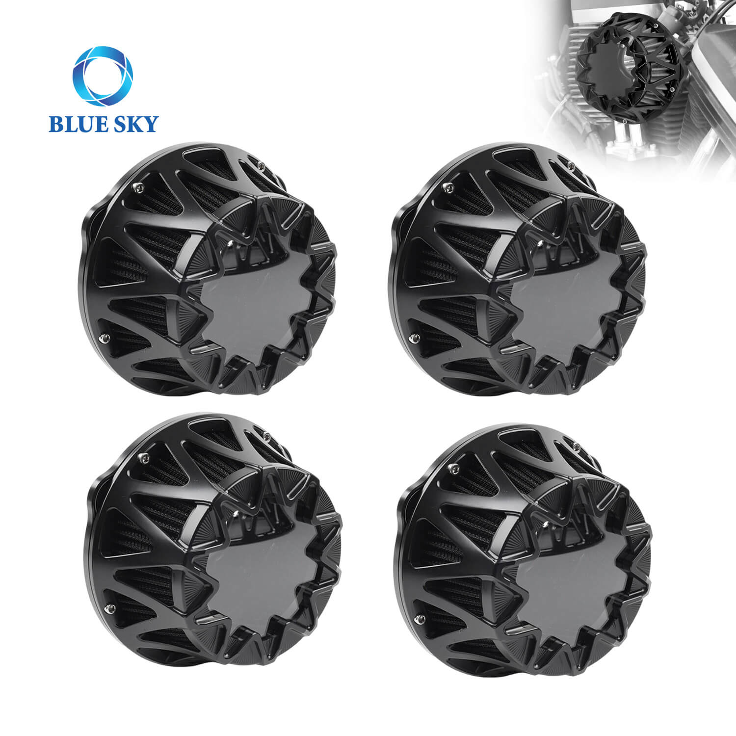 Замена фильтра мотоцикла для воздушного фильтра для Harley-Davidson Fltrx, FLHR, Softail 107 Slim, прорывной потребности (2018–2023 M8)