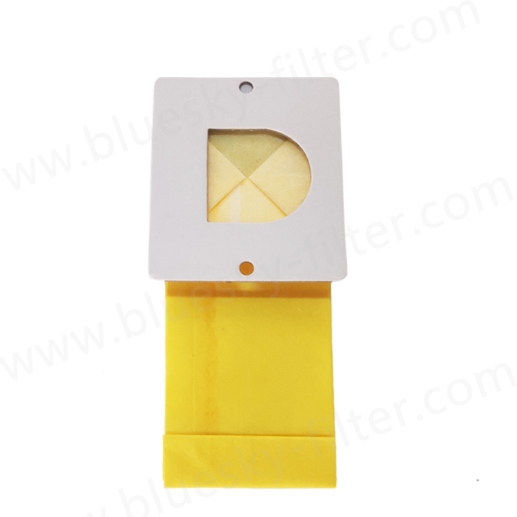 Индивидуальная замена мешка пылевого фильтра желтой бумаги для пылесоса