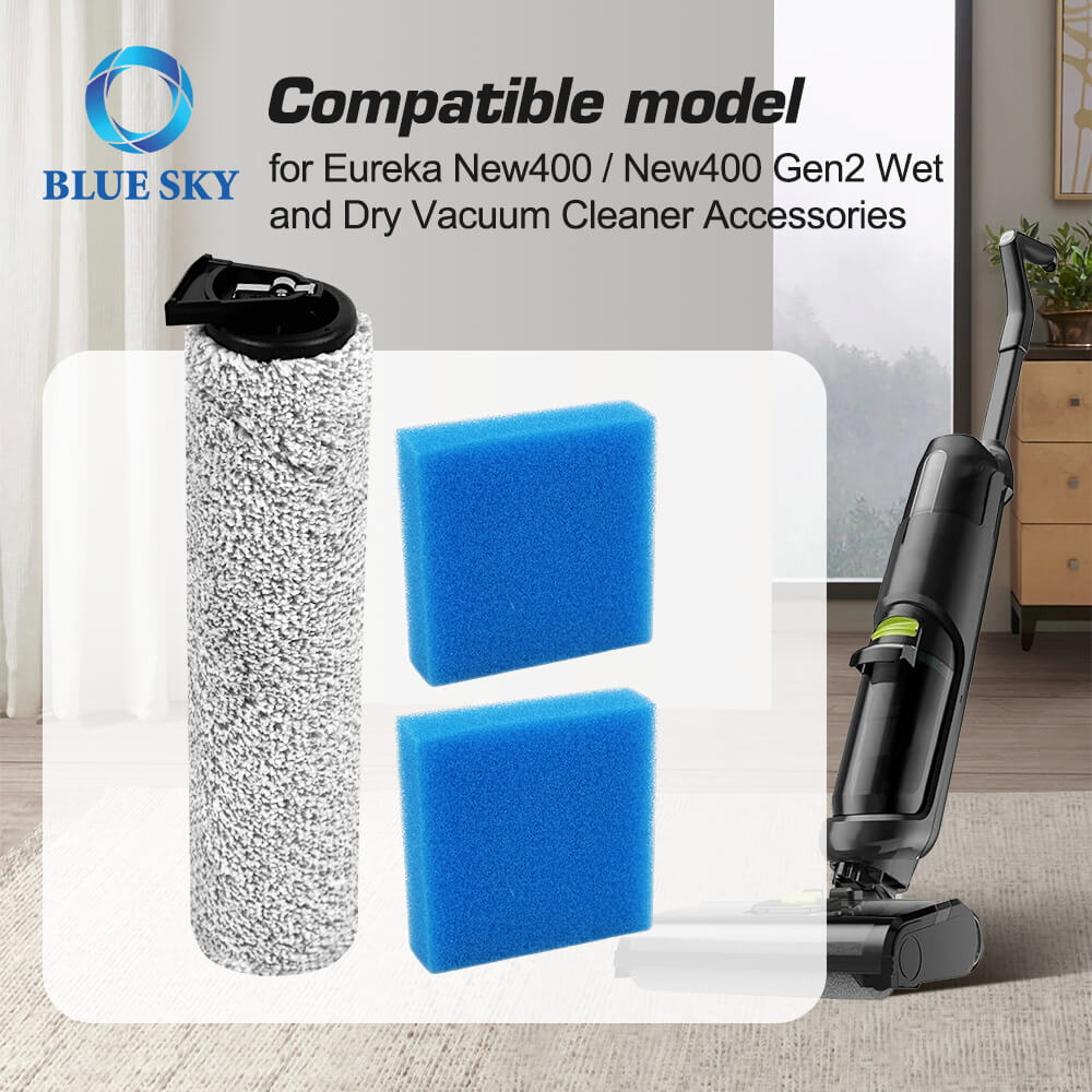 Комплект замены щетки и фильтра для пылесоса Eureka New400/New400 Gen2 для влажной и сухой уборки
