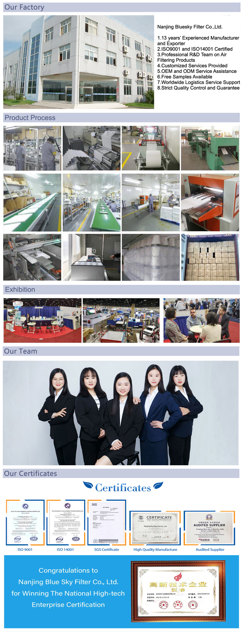 Наша компания по производству мешочных фильтров Electrolux