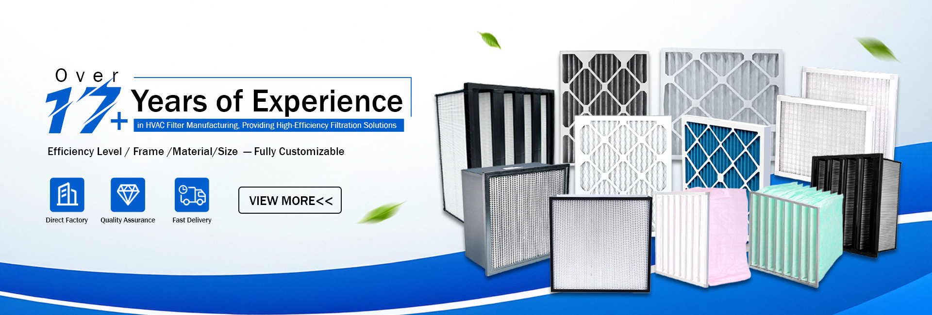 17-летний опыт производства воздушных фильтров HVAC Blue Sky Filter.jpg