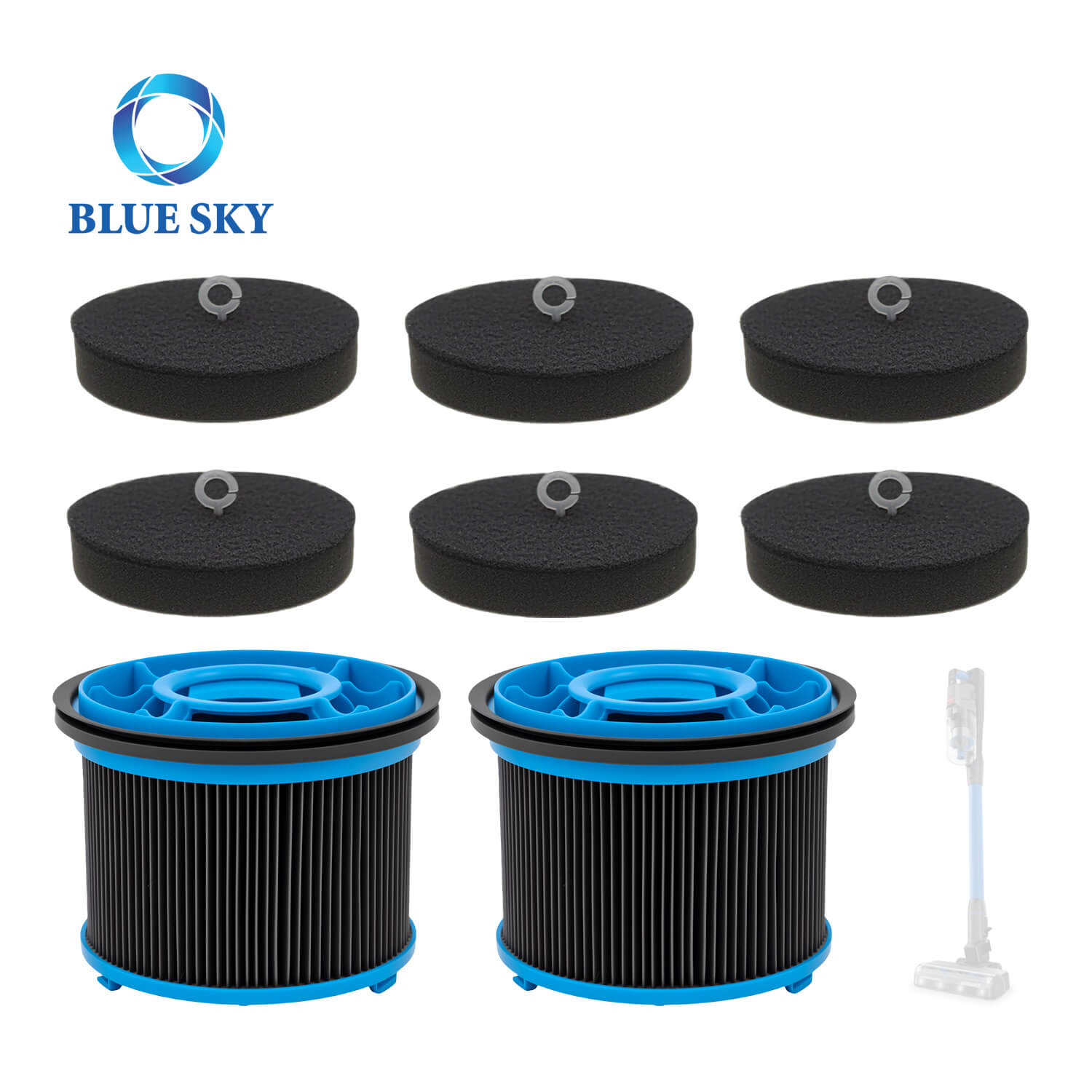 Высокоэффективный сменный фильтр из пеноматериала и HEPA для пылесоса PowerClean FurGuard 280 Вт — прямая поставка с завода