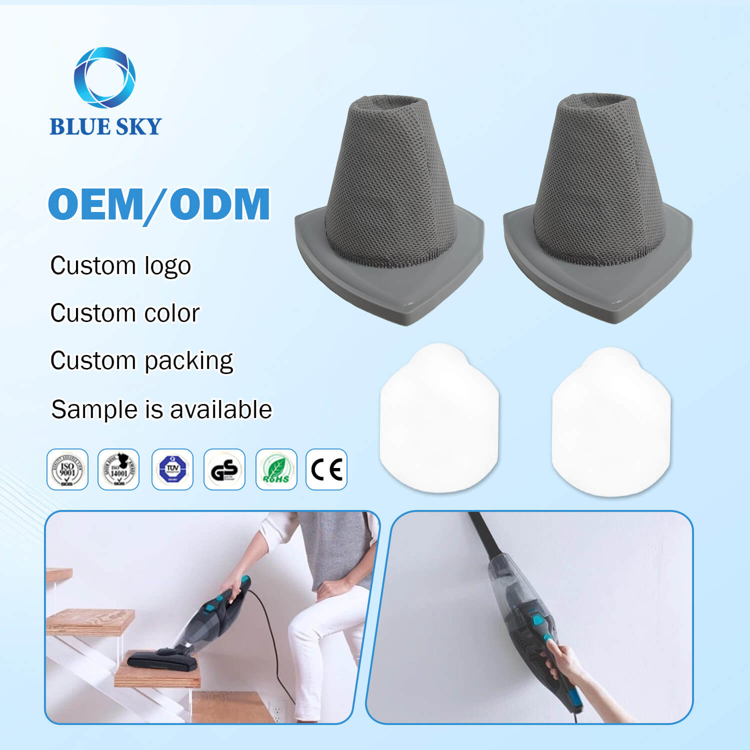 B2B Vacuum Cleaner Filter Замена для Eureka Stick Vacuum NES215A, NES210, вакуумные чистящие детали