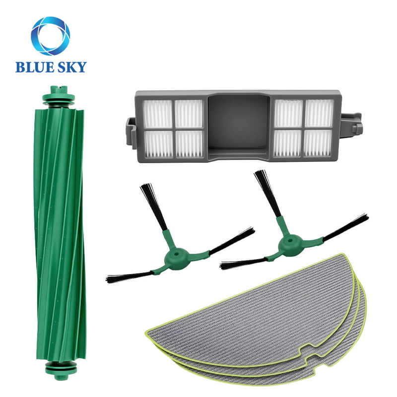 Комплект запасных частей для iRobot Roomba серии 205 — роликовая щетка, боковая щетка, тряпка для швабры и HEPA-фильтр