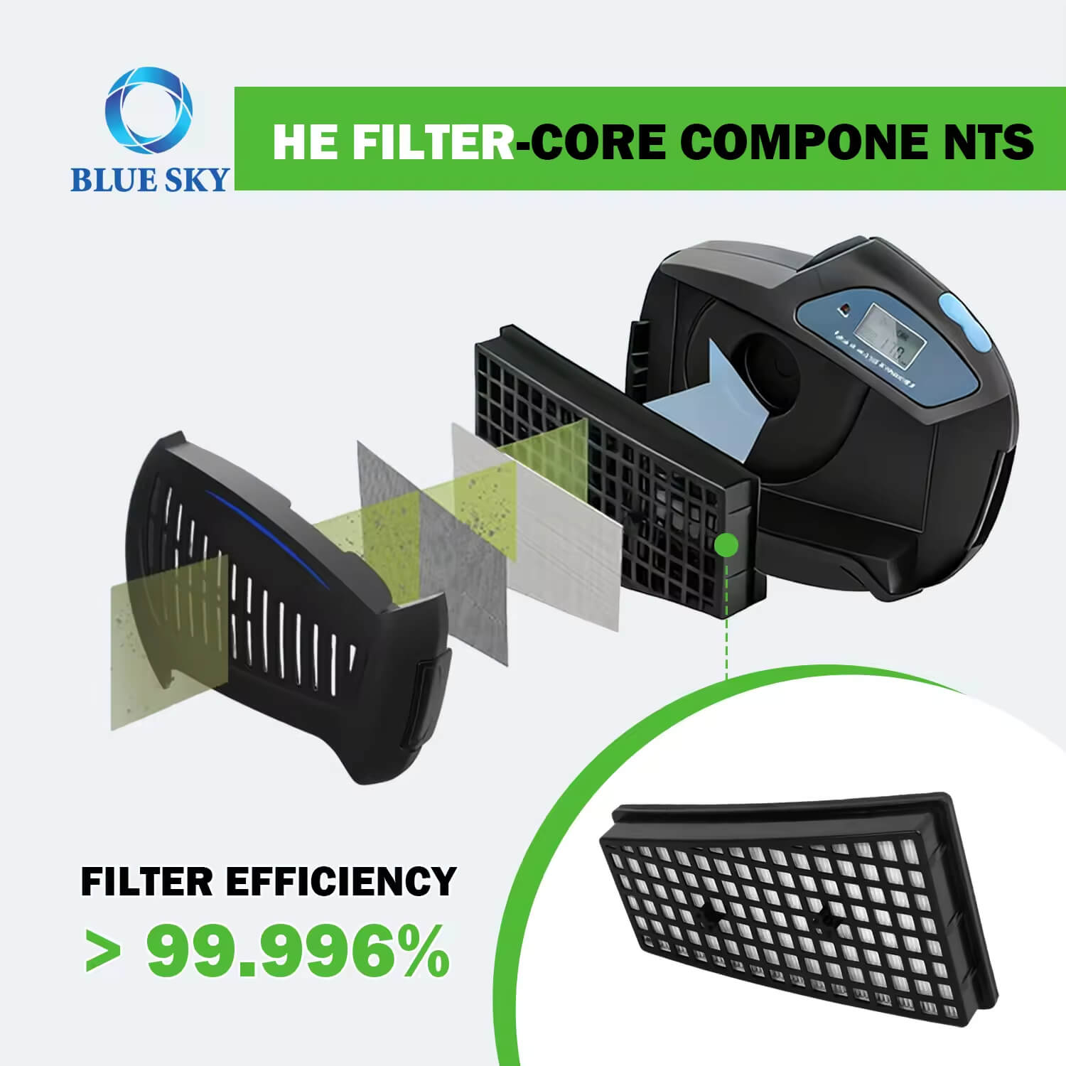 Картридж фильтра ULPA для хирургических систем дымоудаления | OEM медицинского класса | Поставщик решений для фильтрации медицинского дымоудаления