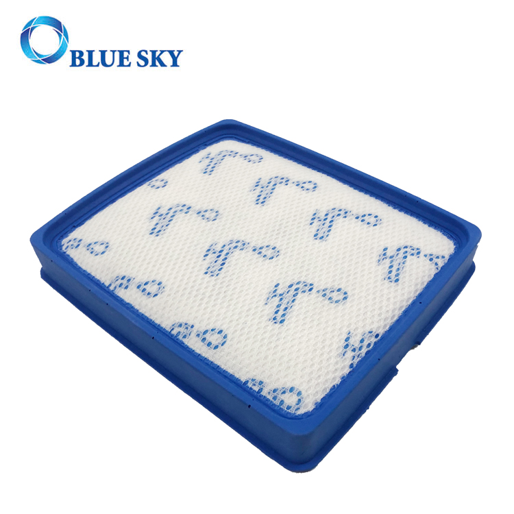  Синяя квадратная резиновая рама поролонового хлопкового фильтра для пылесоса Philips