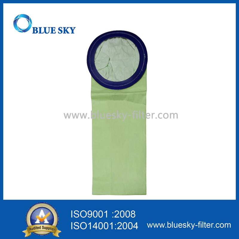 Зеленый бумажный мешок для сбора пыли для пылесосов с электростатическим вкладышем