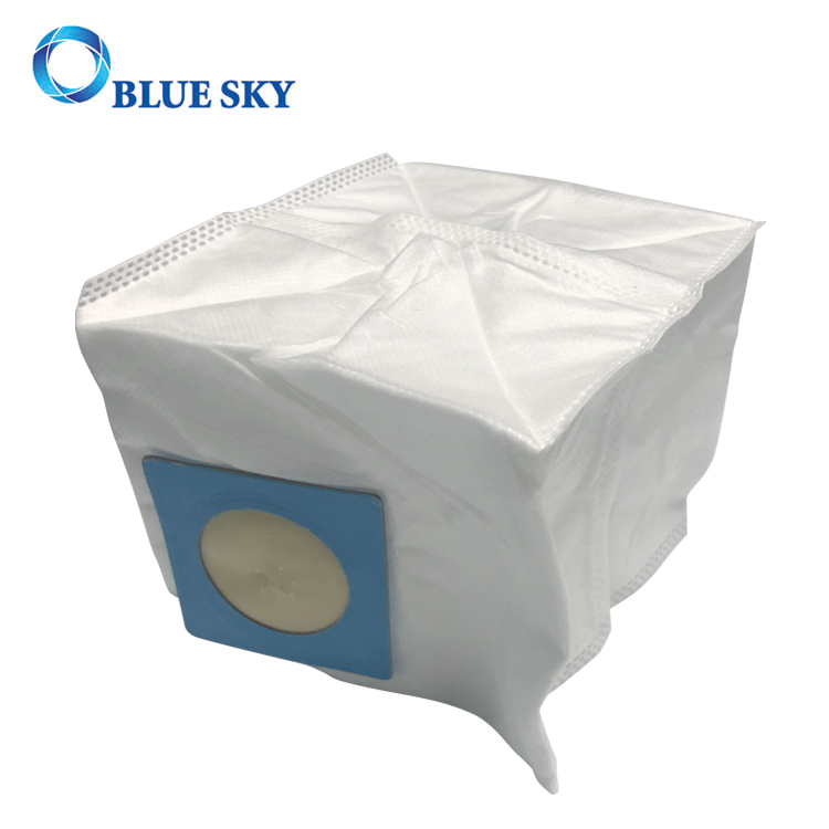 Белые нетканые мешки для пыли Cube с двумя отверстиями для пылесосов