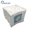 Белые нетканые мешки для пыли Cube с двумя отверстиями для пылесосов